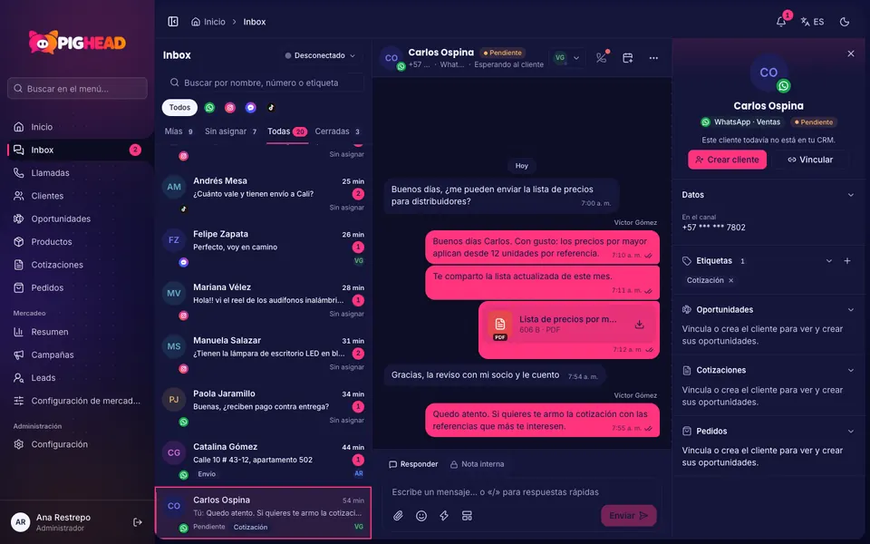 Reply from one place