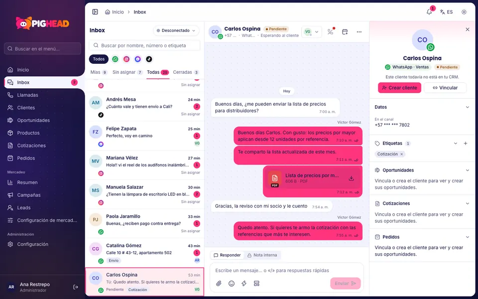 Reply from one place